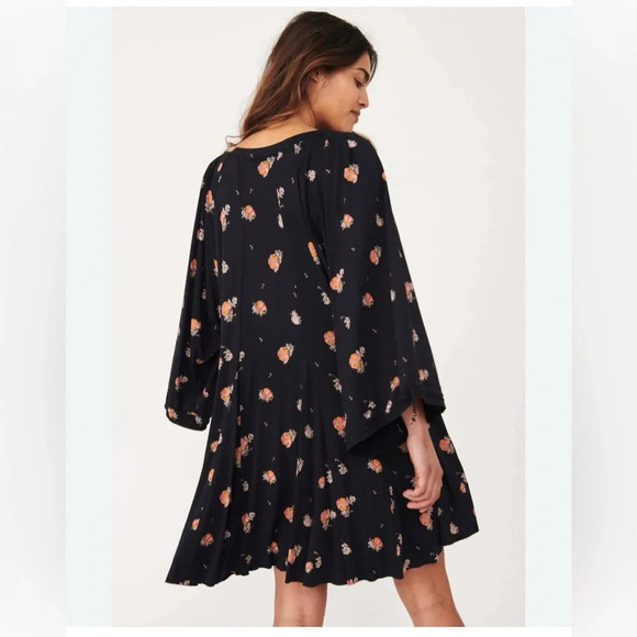 Free People Winter Sun Printed Tunic Black Combo Size XSmall - Picture 4 of 14